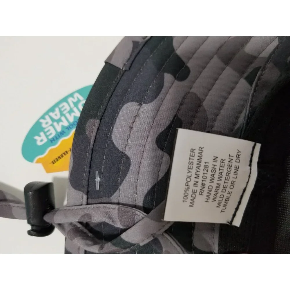 24/7 Life Outdoor Breathable Larry Bucket Hat In Grey Camo - Size OS‎